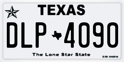 TX license plate DLP4090