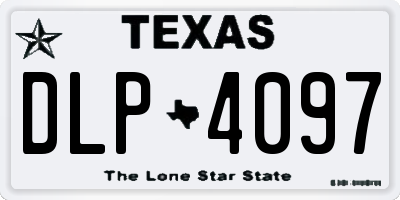 TX license plate DLP4097