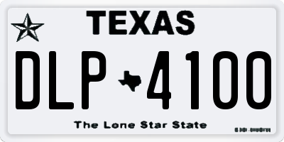 TX license plate DLP4100