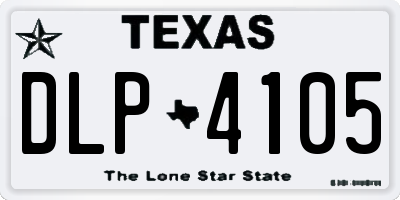 TX license plate DLP4105