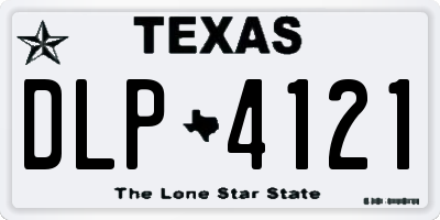 TX license plate DLP4121