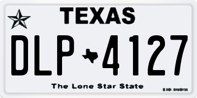 TX license plate DLP4127