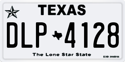 TX license plate DLP4128