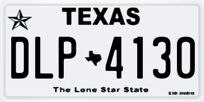 TX license plate DLP4130