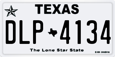 TX license plate DLP4134