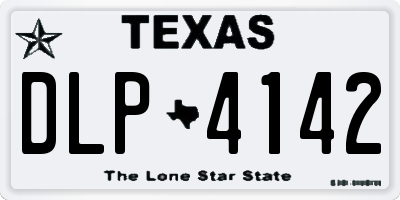 TX license plate DLP4142