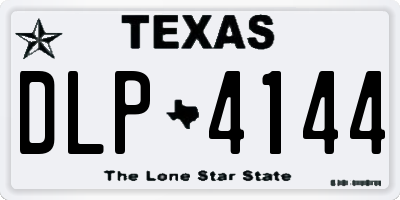 TX license plate DLP4144