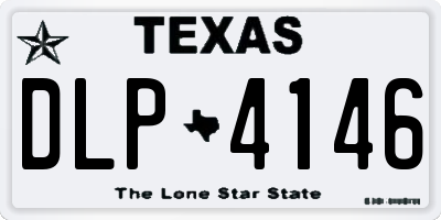 TX license plate DLP4146