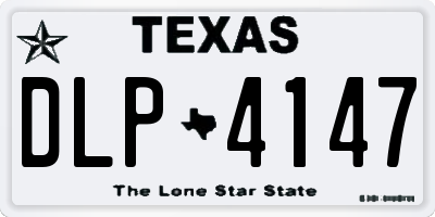 TX license plate DLP4147