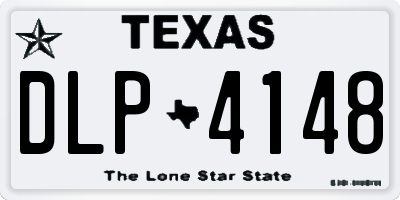 TX license plate DLP4148