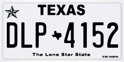 TX license plate DLP4152