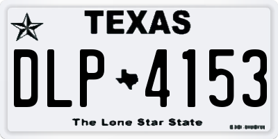 TX license plate DLP4153