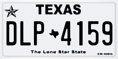 TX license plate DLP4159