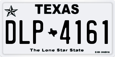 TX license plate DLP4161