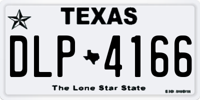 TX license plate DLP4166