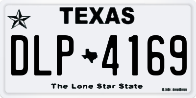 TX license plate DLP4169