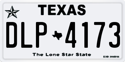 TX license plate DLP4173