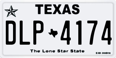 TX license plate DLP4174