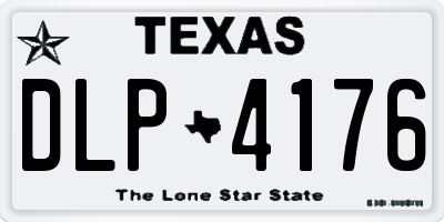 TX license plate DLP4176