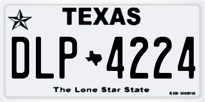 TX license plate DLP4224