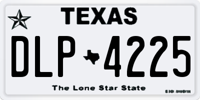 TX license plate DLP4225