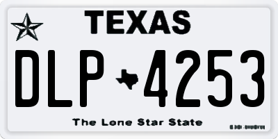 TX license plate DLP4253