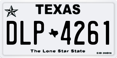 TX license plate DLP4261