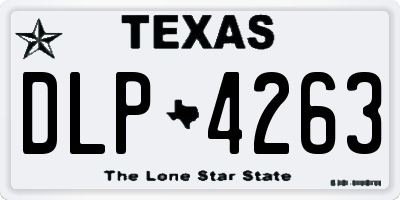 TX license plate DLP4263