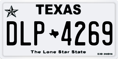 TX license plate DLP4269