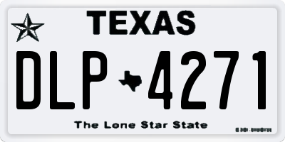 TX license plate DLP4271