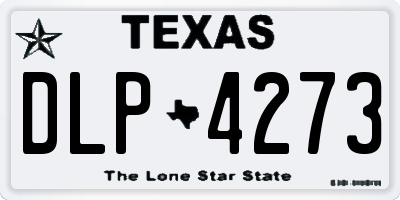 TX license plate DLP4273