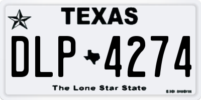TX license plate DLP4274