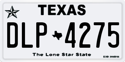 TX license plate DLP4275