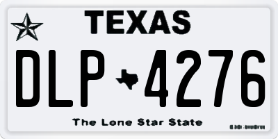 TX license plate DLP4276