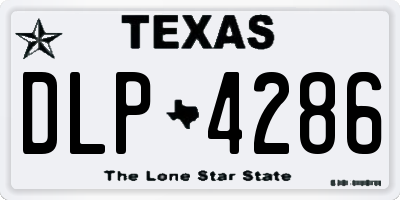 TX license plate DLP4286