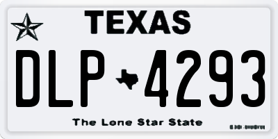 TX license plate DLP4293