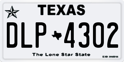 TX license plate DLP4302