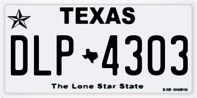 TX license plate DLP4303