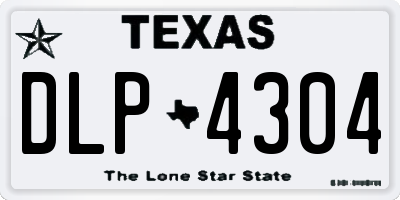 TX license plate DLP4304
