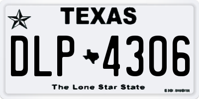 TX license plate DLP4306