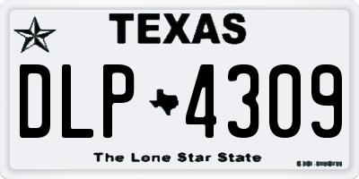 TX license plate DLP4309