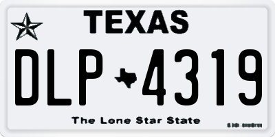 TX license plate DLP4319