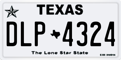 TX license plate DLP4324