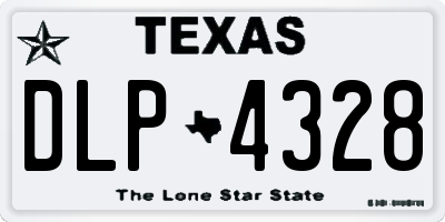 TX license plate DLP4328