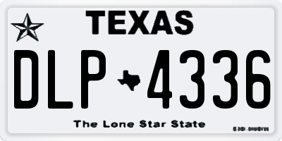 TX license plate DLP4336