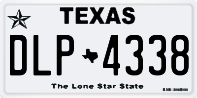 TX license plate DLP4338
