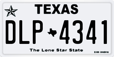TX license plate DLP4341