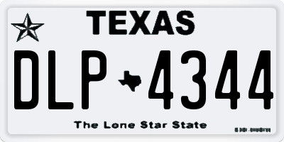 TX license plate DLP4344
