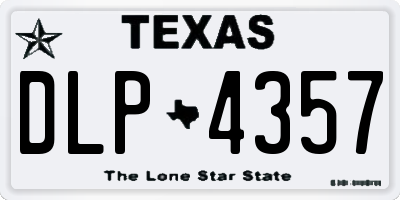 TX license plate DLP4357