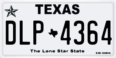 TX license plate DLP4364